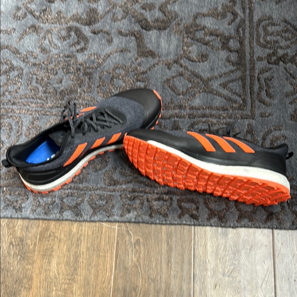 adidas boost Black and Orange Athletic Shoes